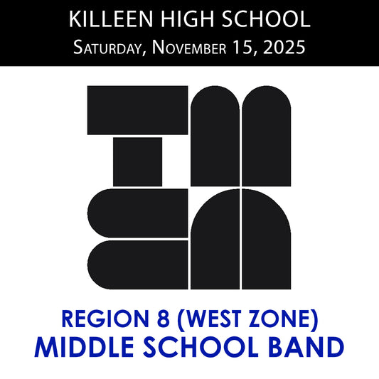 Region 8 (WEST ZONE) Middle School Band (11.15.25)